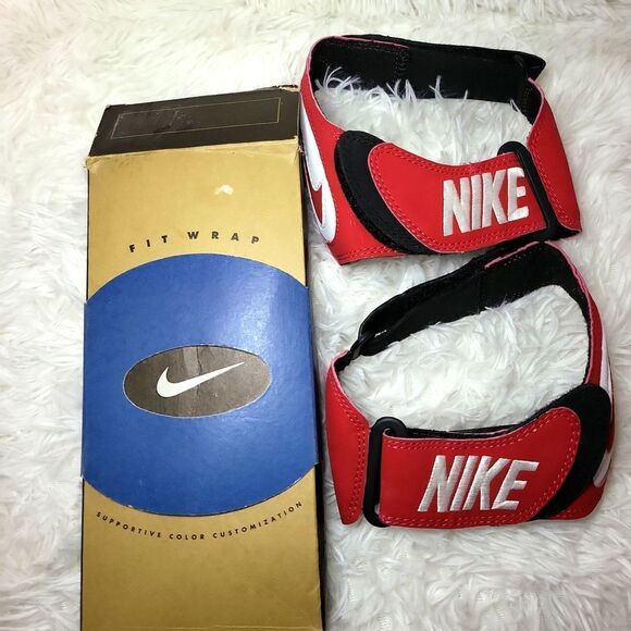 NIKE FIT WRAP VINTAGE 1990'S NWT RED ,WHITE,AND BLACK IN COLOR! - Picture 4 of 7